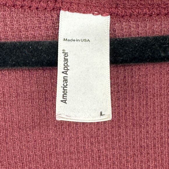 American Apparel Dexter Morgan Kill TV Shirt Mens Large Burgundy Thermal Henley - Picture 7 of 9